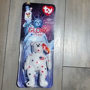 Rare TY Teenie Beanie Baby Glory the Bear 1997 McDonald In Box Tag Error 1993